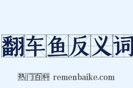 翻车鱼反义词是什么意思的图片